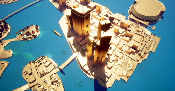Golden City,Grand Theft Auto Vice City,video games,modding,Unreal Engine 5,skyline
