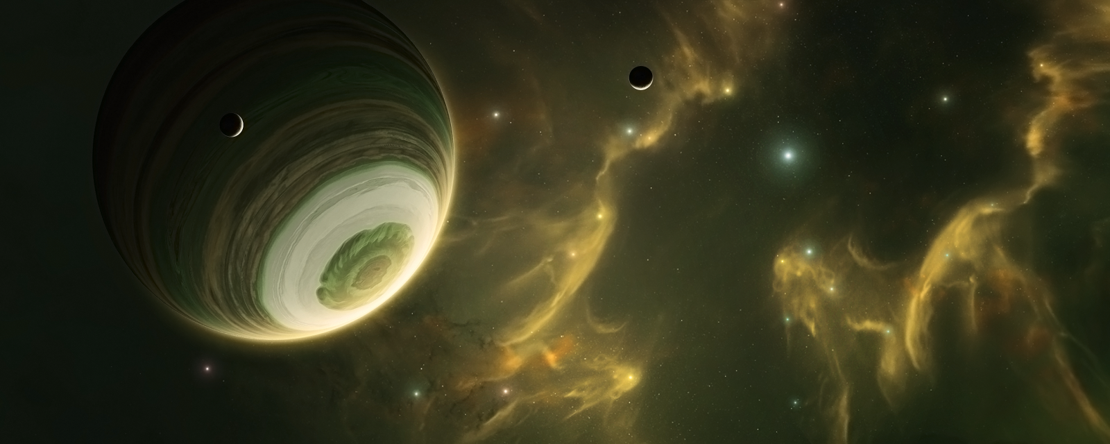 slunečnímu záření, noc, planeta, prostor, space art, Měsíc, mlhovina, kruh, atmosféra, vesmír, astronomie, světlo, tma, Snímek obrazovky, počítač tapeta, Atmosféra Země, vesmír, astronomický objekt