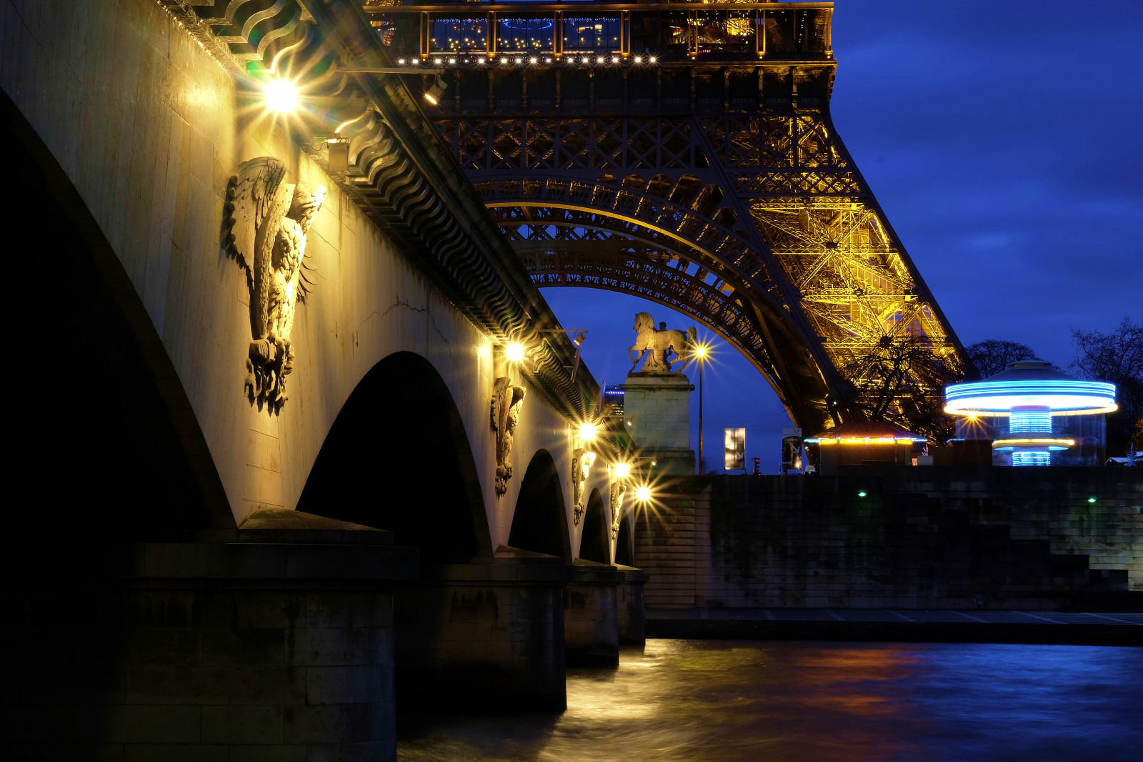 bro, Seine, nat, lys, toureiffel, montparnasse, pontdiena, portdebilly