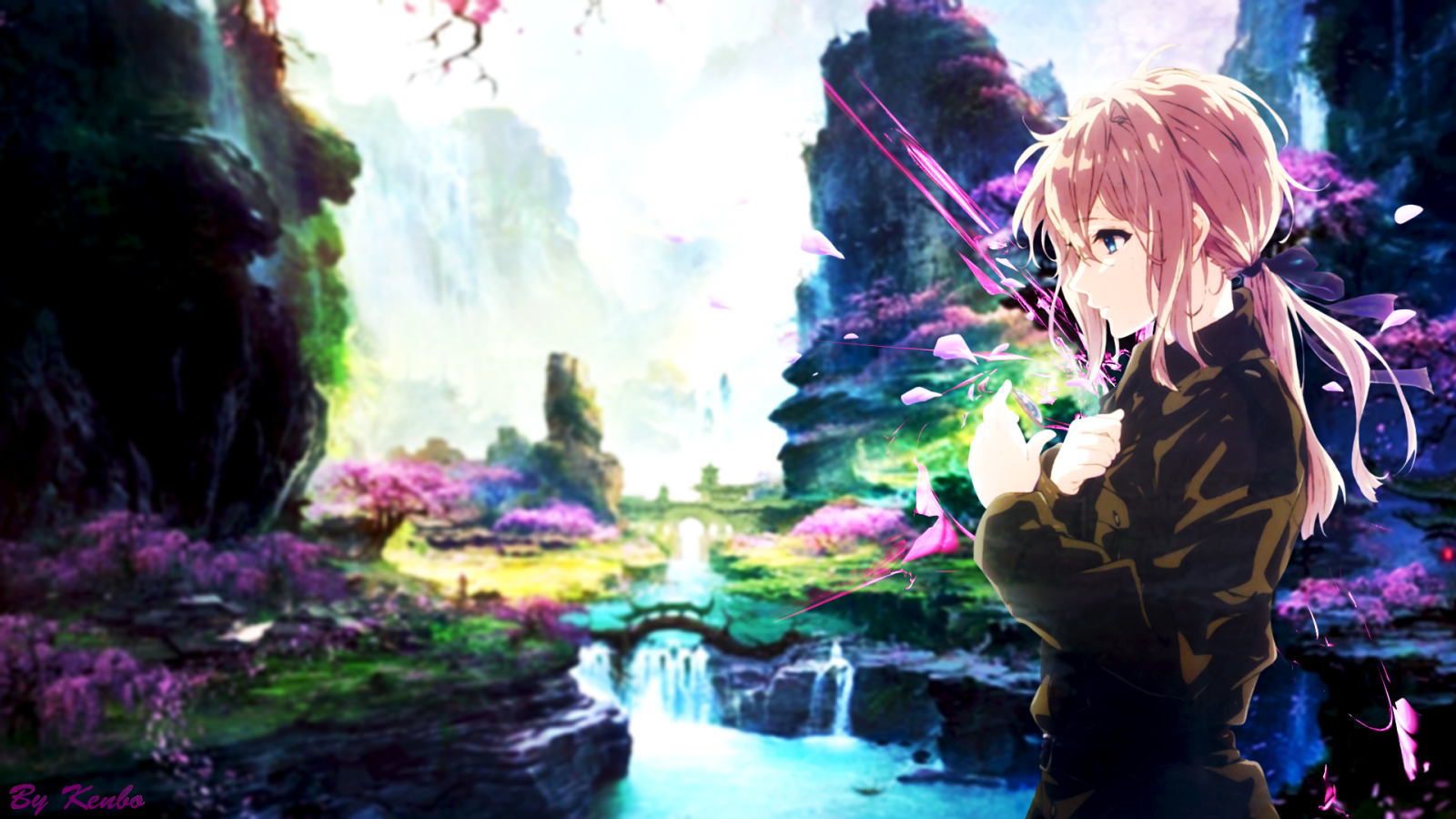 デスクトップ壁紙 : Violet Evergarden, アニメの女の子 1920x1080 - Diamante - 1466445