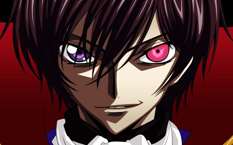 illustrazione, anime, ragazzi anime, code Geass, lamperouge Lelouch, capelli neri illustrazione, anime, ragazzi anime, code Geass, lamperouge Lelouch, capelli neri