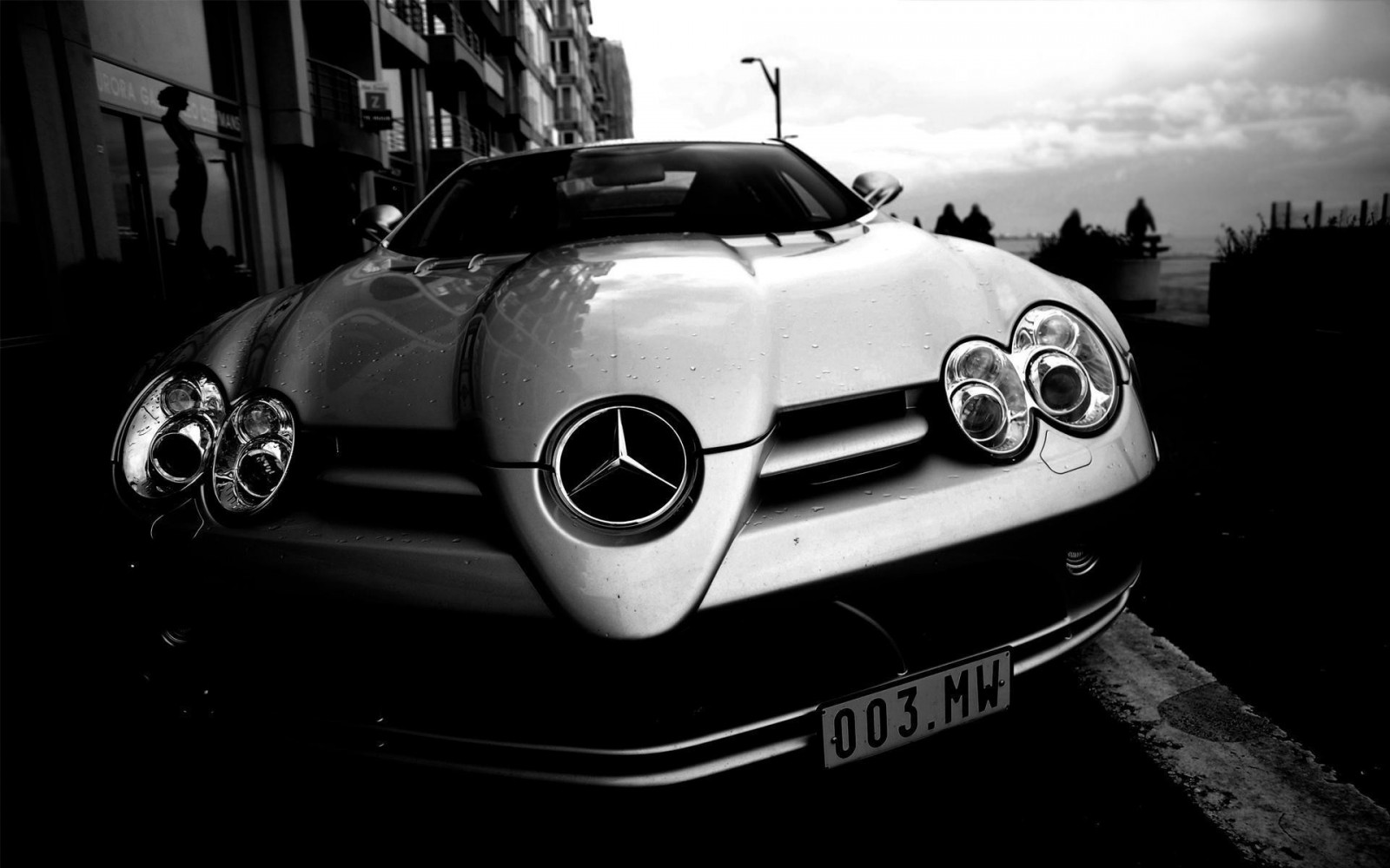 černobílý, auto, vozidlo, Mercedes Benz, McLaren, sportovní auto, výkon auta, Mercedes Benz SLR, kolo, superauto, Černý a bílý, monochromatické fotografování, pozemní vozidla, automobilového designu, automobil make, digitální fotoaparát, jediný zrcadlovka, zrcadlovka, digitální zrcadlovky, mercedes Benz SLR McLaren