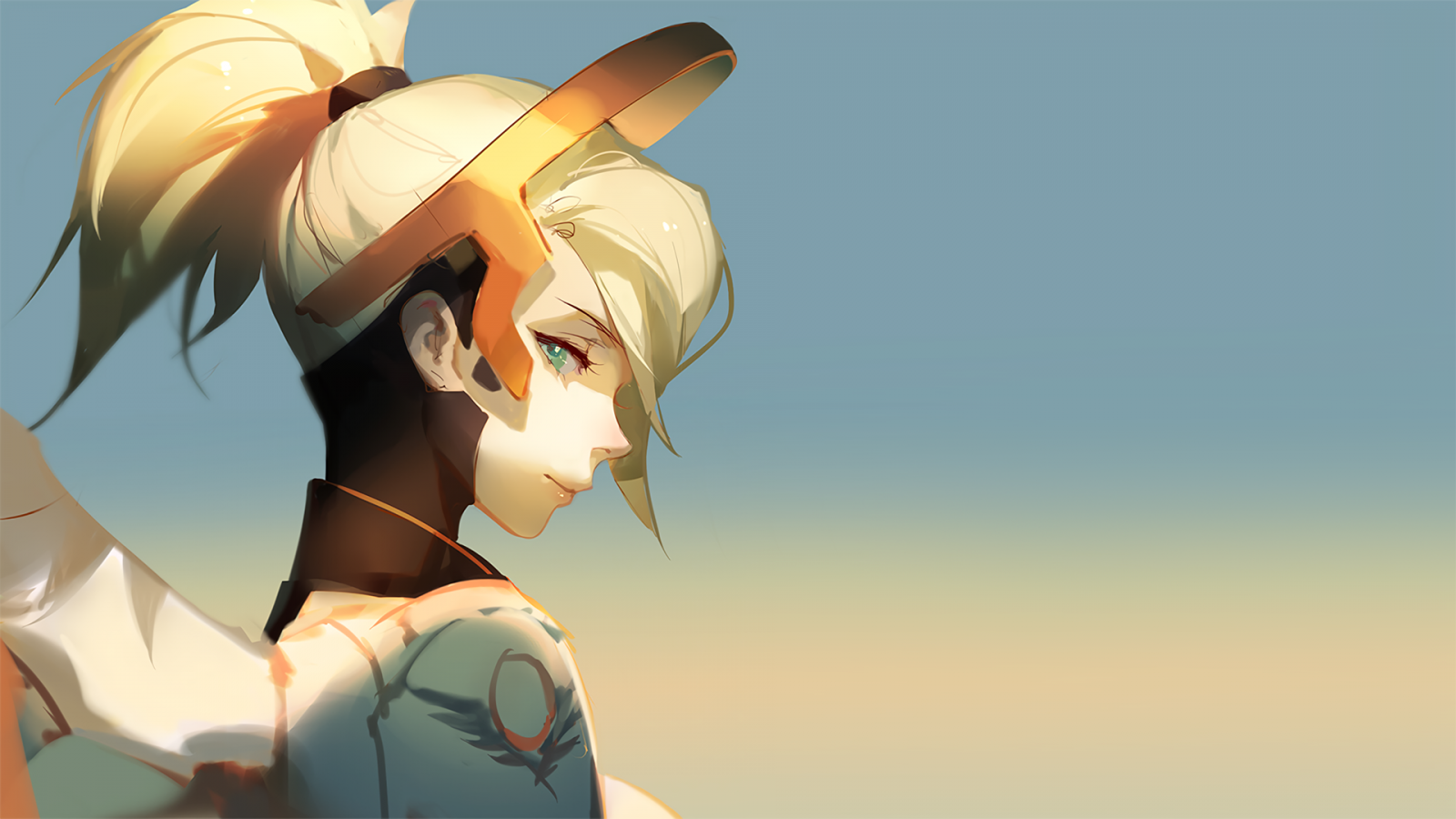 Animetic Wallpaper : illustration, anime, cartoon, Mercy Overwatch, screenshot ...