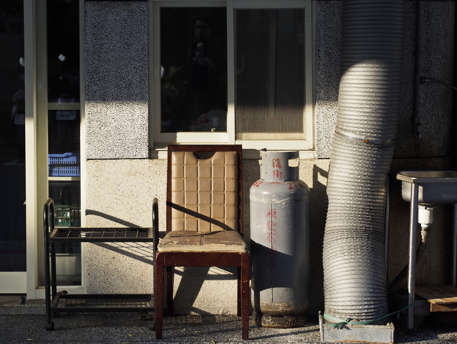 Fenster, Straße, Tabelle, Sessel, Glas, Taipei, Taiwan, Olymp, Straßenansicht, 45mm, offen, Möbel, Bodenbelag, Imnothere0
