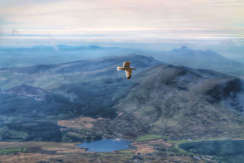 nebe, hora, hřbet, Atmosféra Země, klesl, vysočina