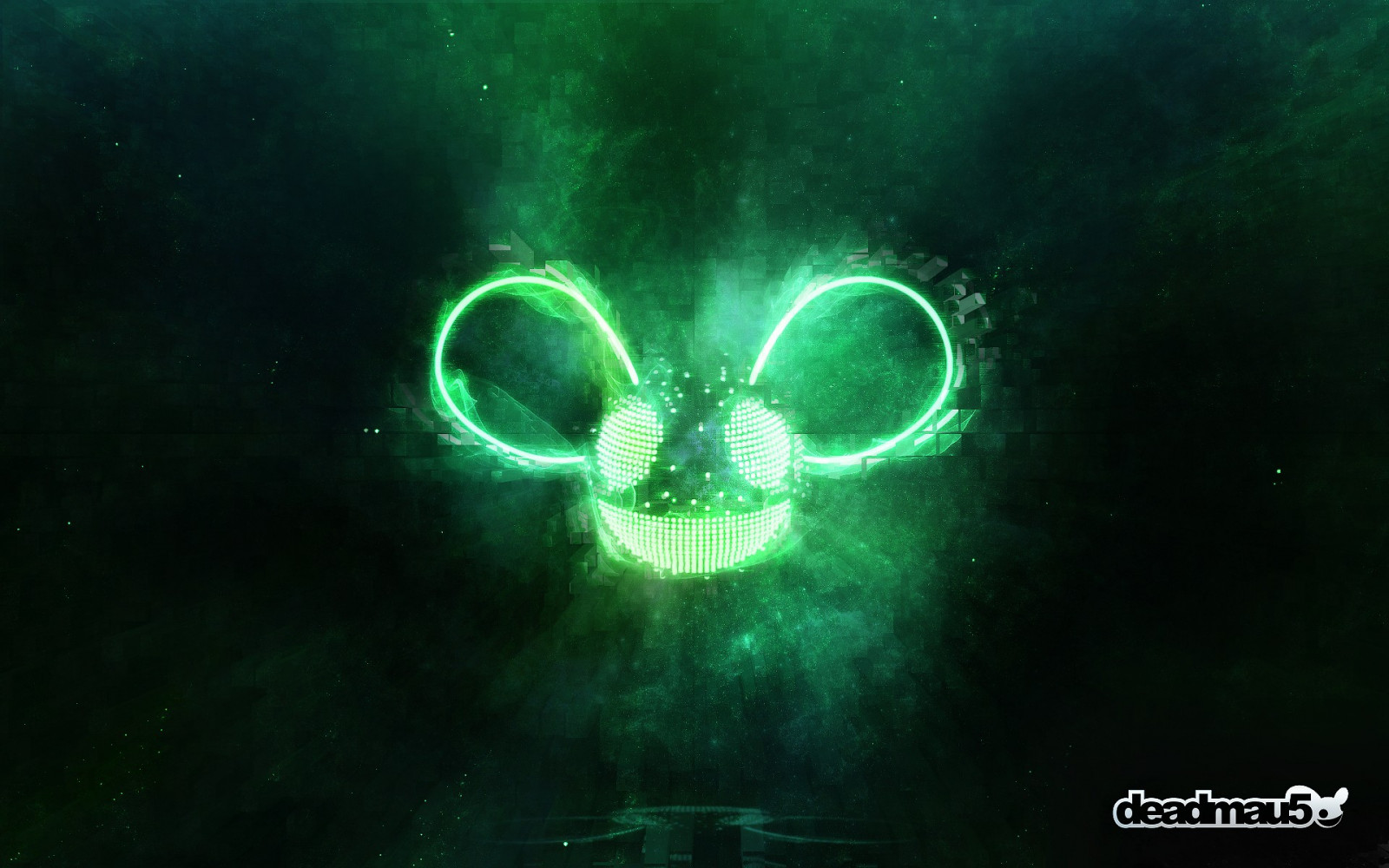 Wallpaper music, green, underwater, circle, deadmau5, biology, light