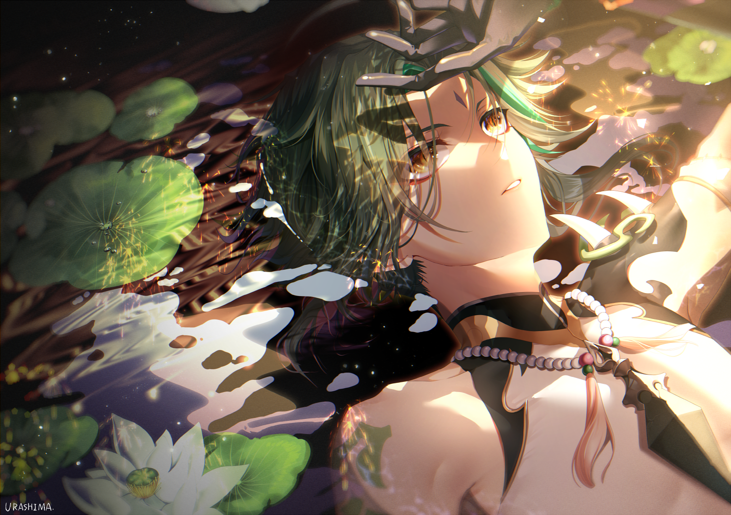 식물, 물, 잎, 인간의 몸, 만화, 유기체, 신성한 연꽃, 나무, 미술, cg artwork, 흑발, 닫다, 수생 식물, 가상의 인물, 꽃잎, 제도법, 삽화, 무늬, 그림, 애니메이션, 생기, 연꽃, 소설, visual arts, 수련, 어둠, 잔디, 꽃 피는 식물, 반사, 그래픽 디자인, 그림자