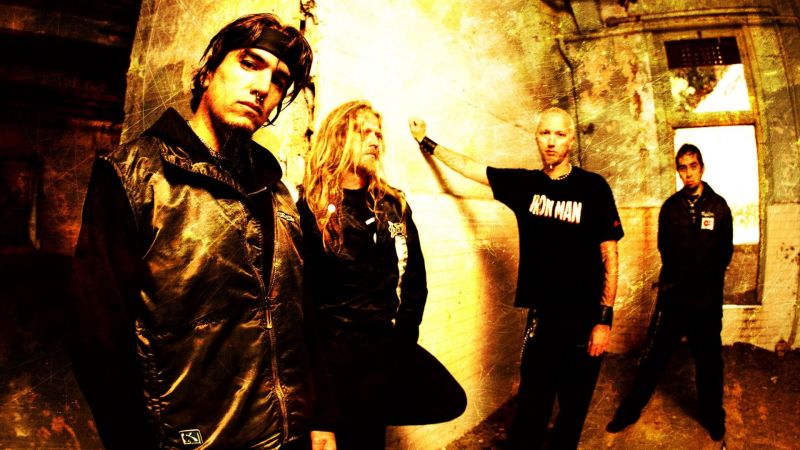 Machine head, kapela, grafika, pokoj, místnost, dívej se