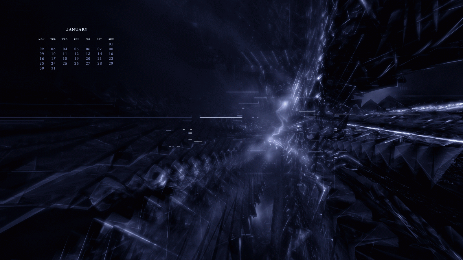 umělecká díla, abstraktní, kalendář, 3D Abstract, CGI