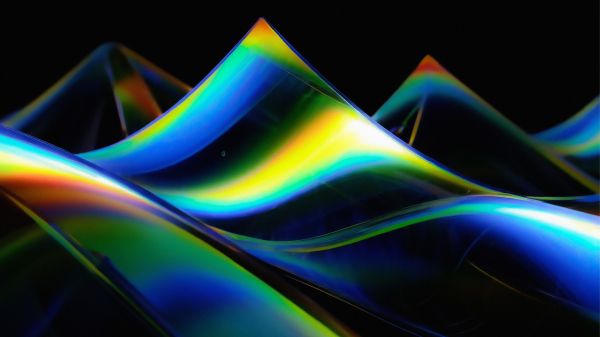 abstract,3D Abstract,illustration,dark background,gradient,Blender