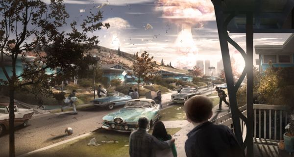 Fallout, Fallout 4, 2700x1442 px, concept art, drawing