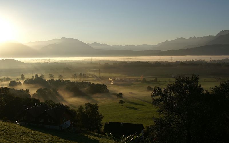 Sonnenlicht, Landschaft, Sonnenuntergang, Hügel, Natur, Himmel