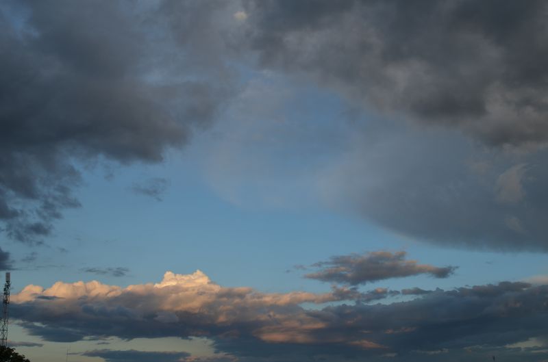 niebo, Chmury, atmosfera, światło słoneczne, zachód słońca, zmierzch
