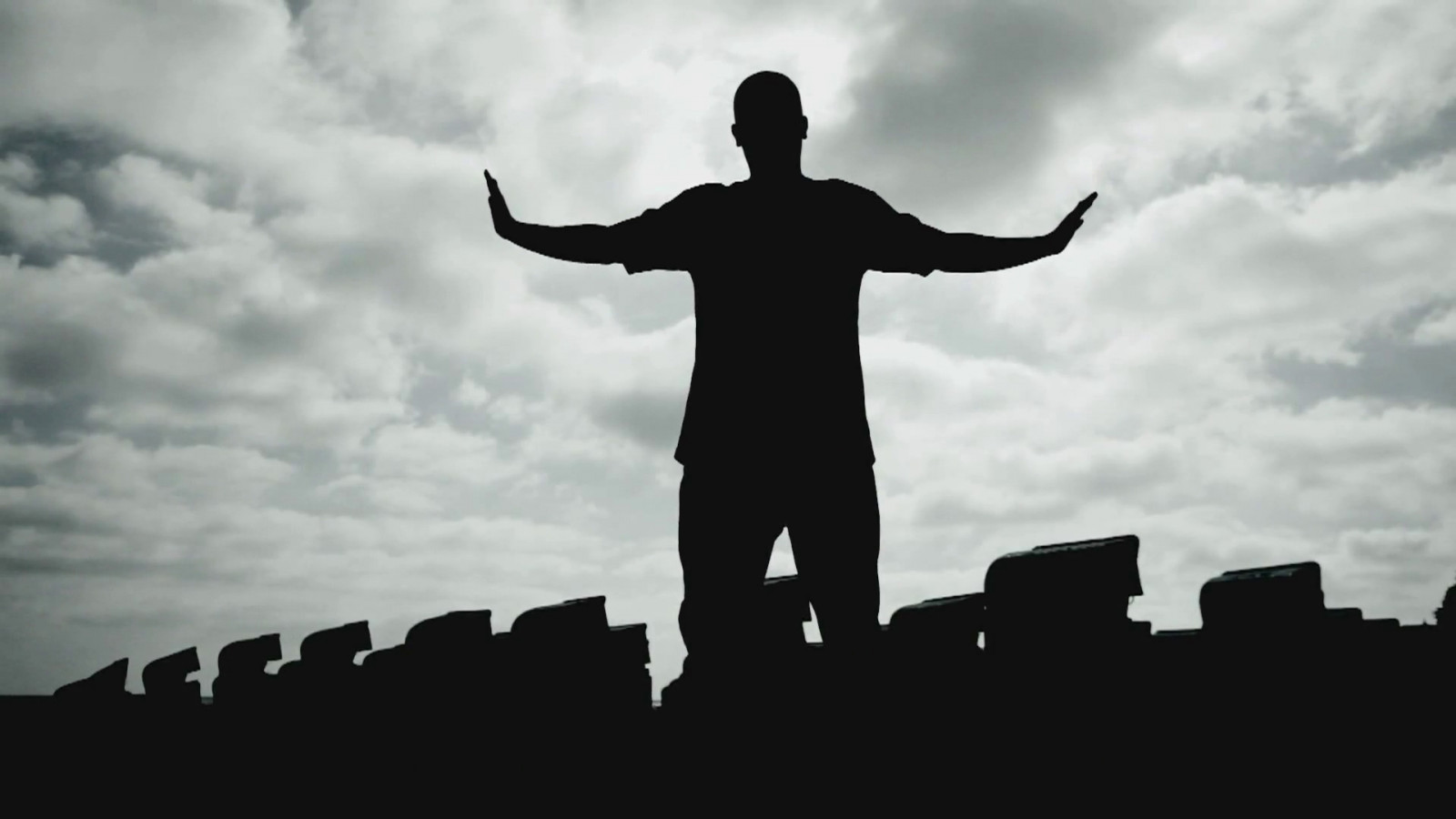 die firma, shadow, sky, clouds, hands
