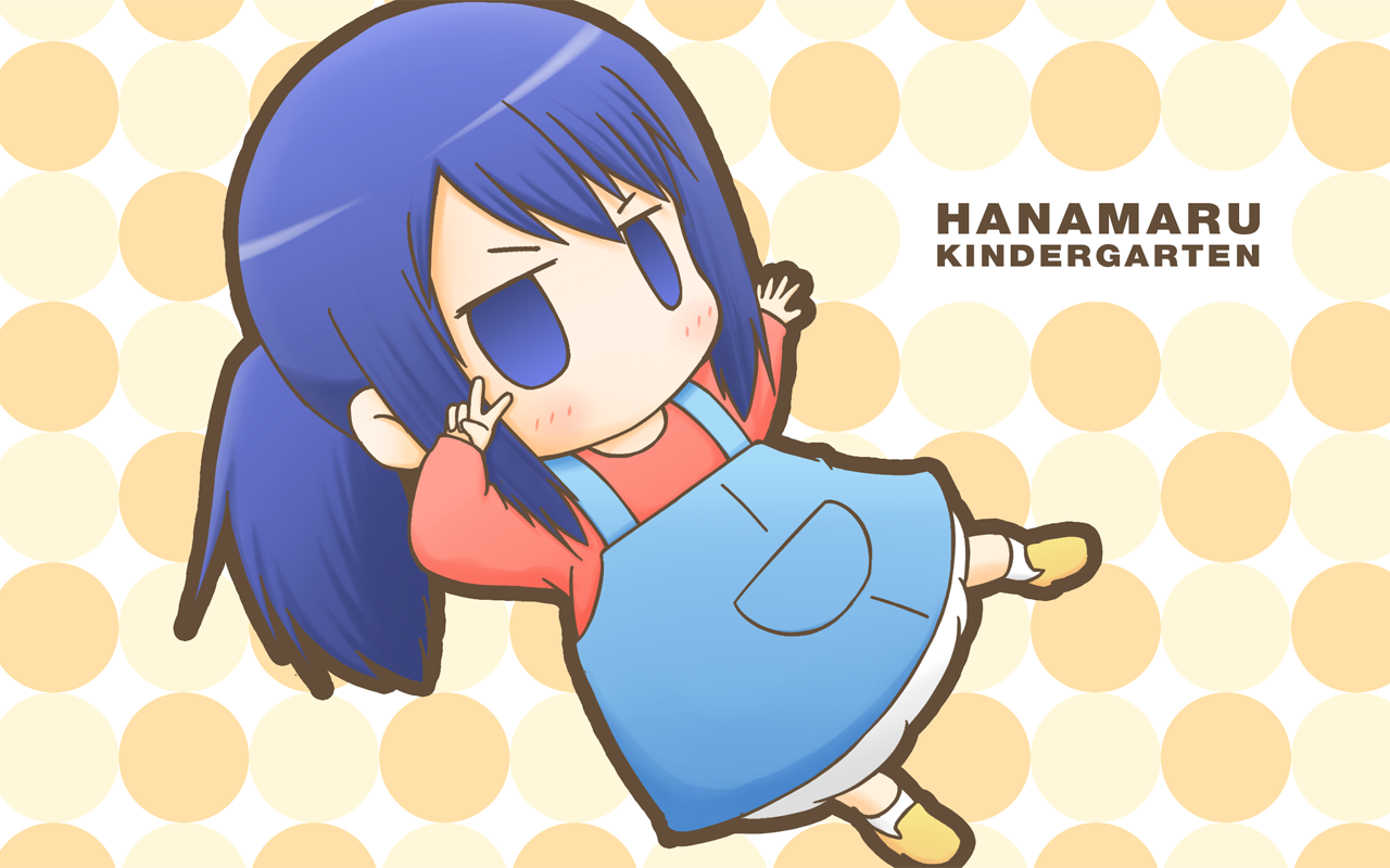 Wallpaper : illustration, anime girls, blue hair, blue eyes, cartoon