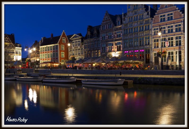 cestovat, Belgie, bluehour, prázdniny, Gent, Pán cestovat, Belgie, bluehour, prázdniny, Gent, Pán