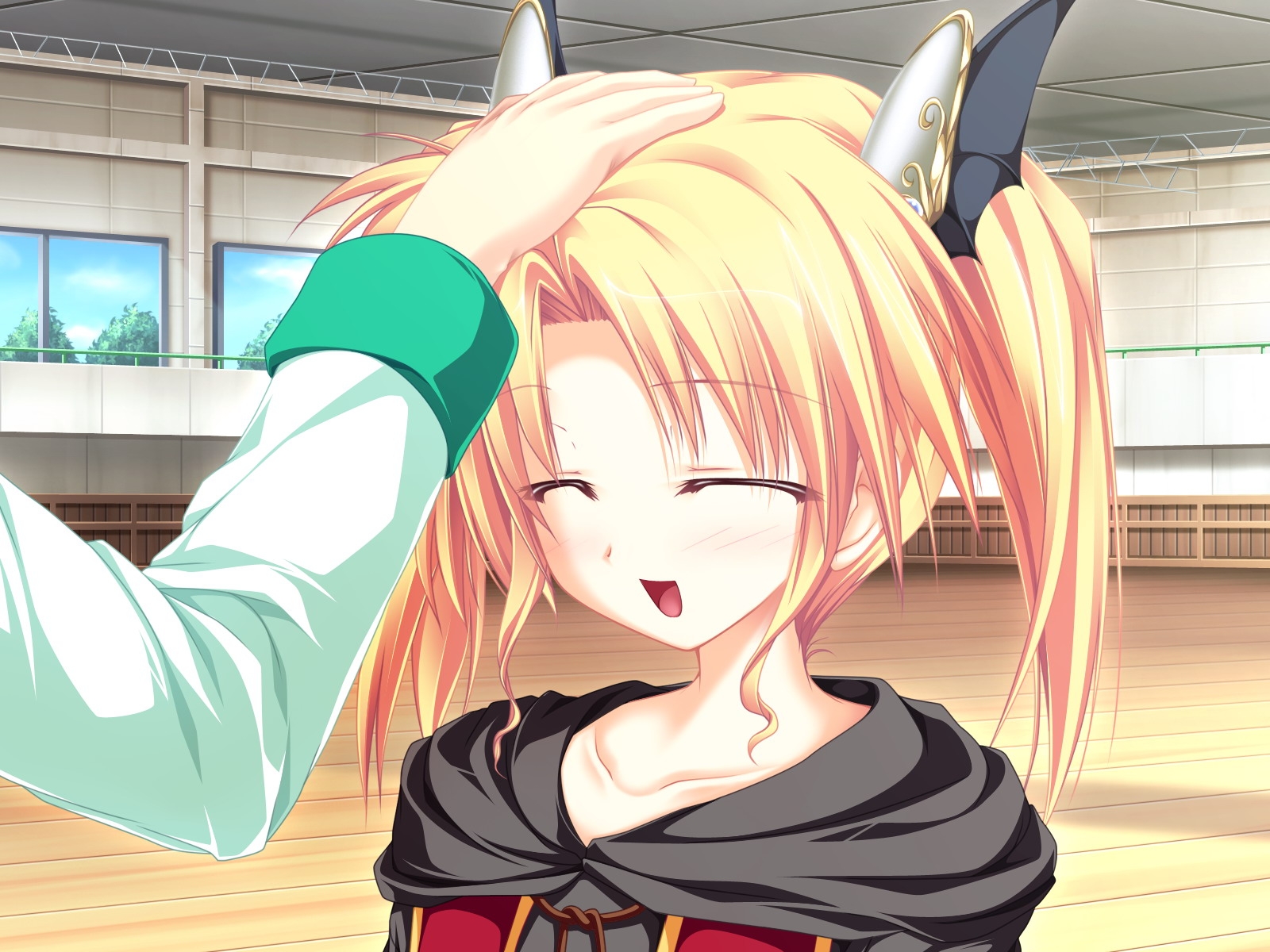 ilustrace, anime, kreslená pohádka, černé vlasy, Mág Tale, Nina Blíženci, dívka, blond, mangaka, tenmaso, zavřenýma očima