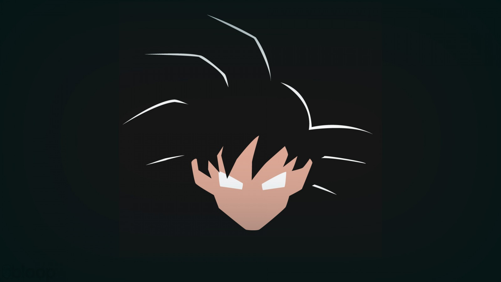 ilustrace, jednoduché pozadí, anime, minimalismus, logo, Son Goku, ruka, tma, křídlo, Snímek obrazovky, počítač tapeta, font, orgán
