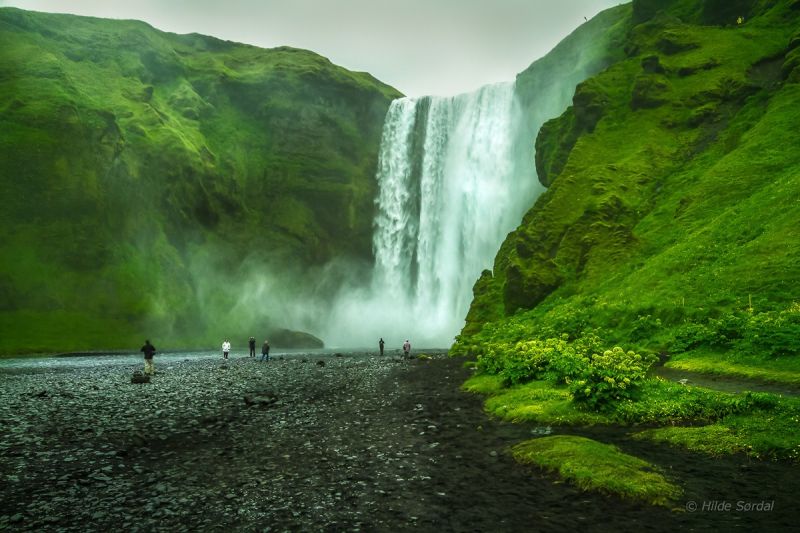 landscape, waterfall, lake, water, nature, reflection landscape, waterfall, lake, water, nature, reflection