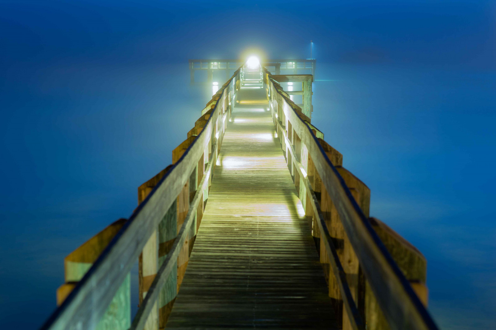 luz de sol, mar, agua, cielo, simetría, calma, azul, Mañana, horizonte, muelle, Florida, niebla, hora, Oceano, fixed link