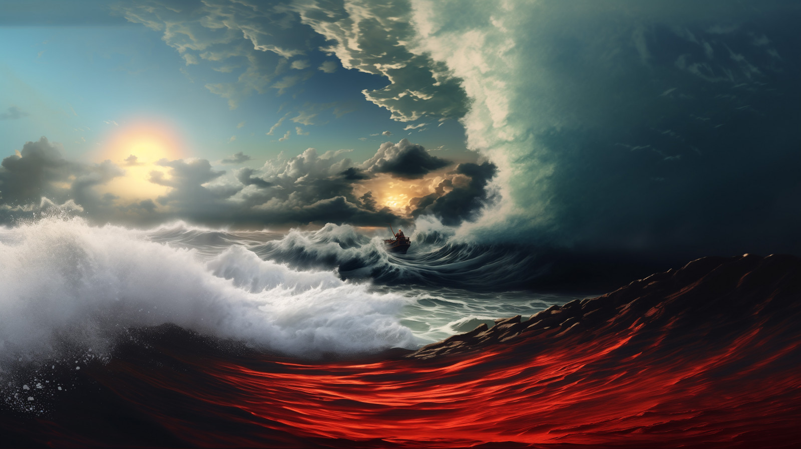 Tsunami ocean video