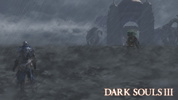 Dark Souls III, Dark Souls, knight, rain, storm, souls