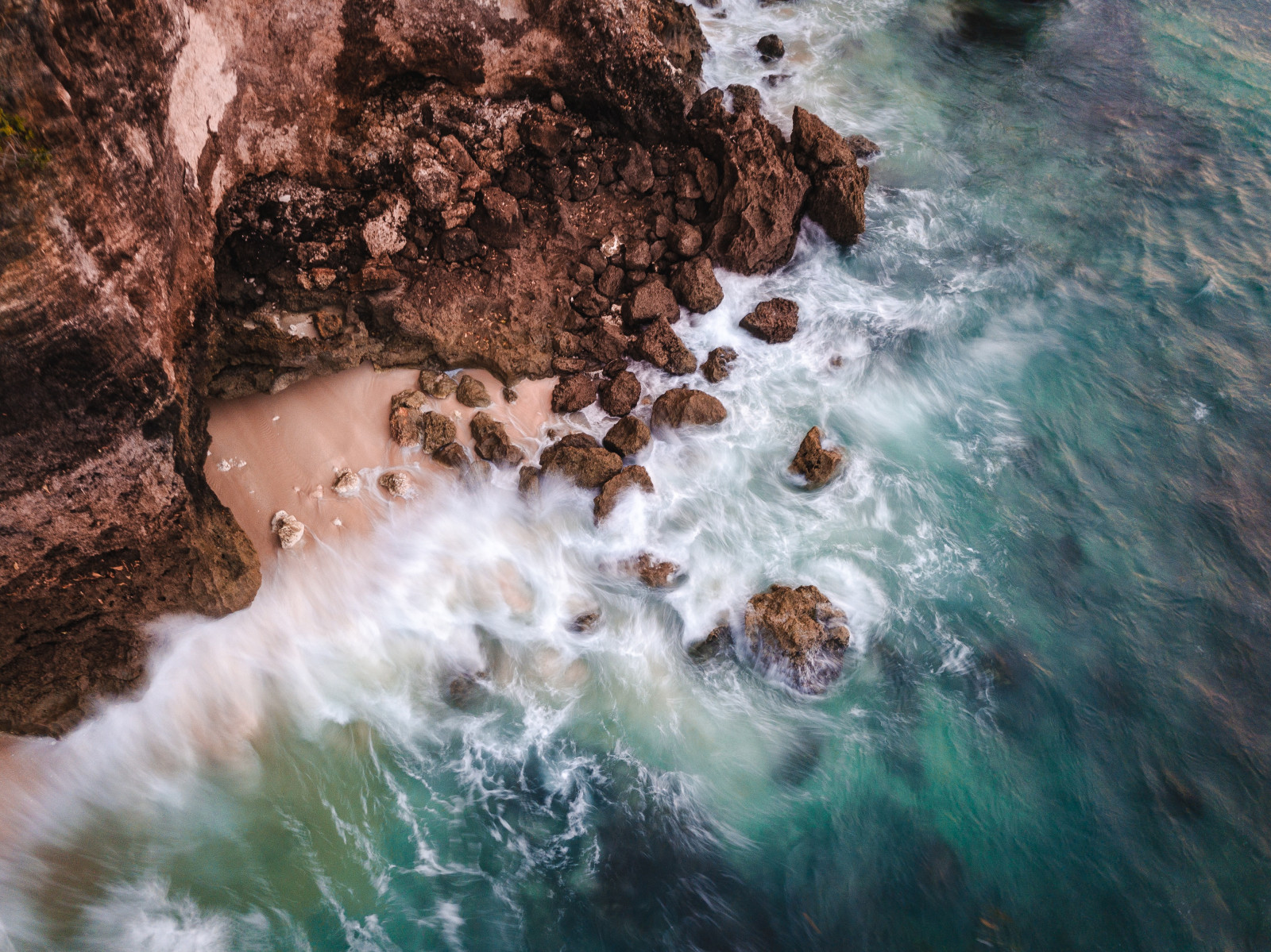 natureza, agua, de praia, Árvores, cair, vista do topo