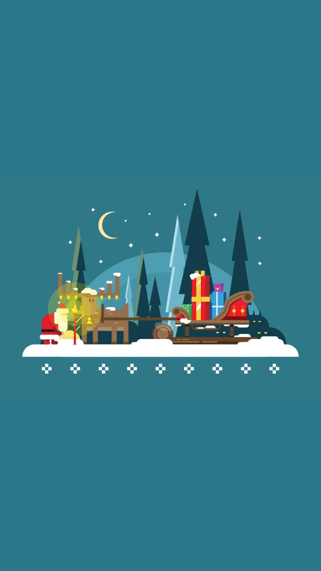 1242x2208 px, Minimalismo, Santa