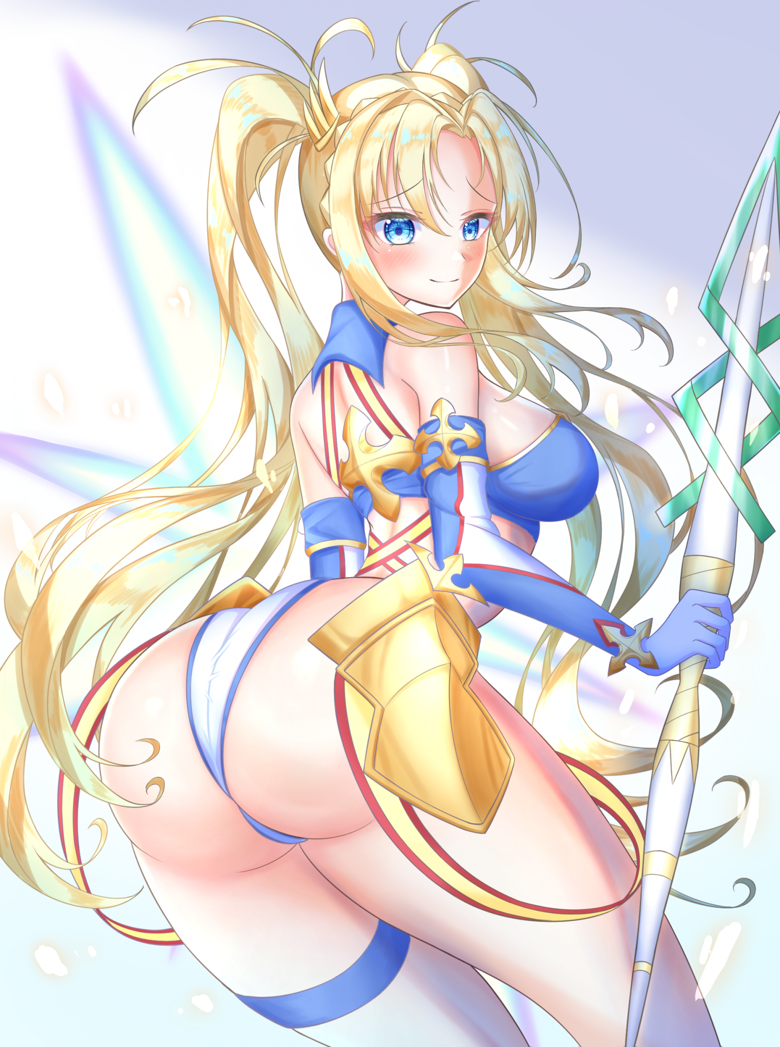 anime, anime dívky, Bradamante Fate, osud Series, Osud Velký řád, twintails, blondýnka, umělecká díla, digitální umění, fan art