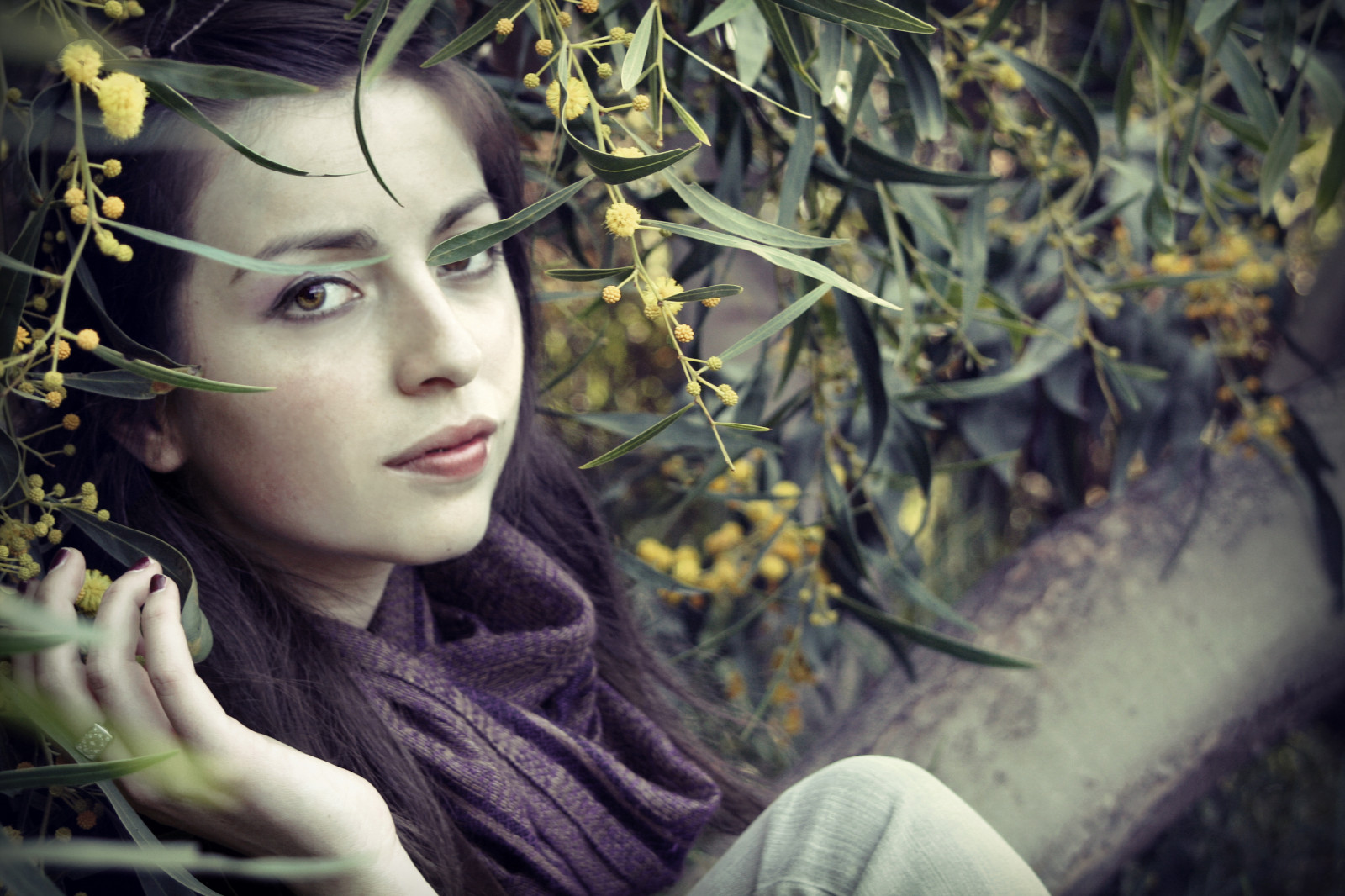 portrét, dívka, ženský, Kánon, vinobraní, rebel, xt, fotografie, pěkný, model, dosti, střílet, bokeh, C, retro, indie, DeviantArt, aude, Carmen, mouvement, greentable, Krmenxa