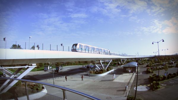 vehicle,urban,bridge,France,stadium,overpass
