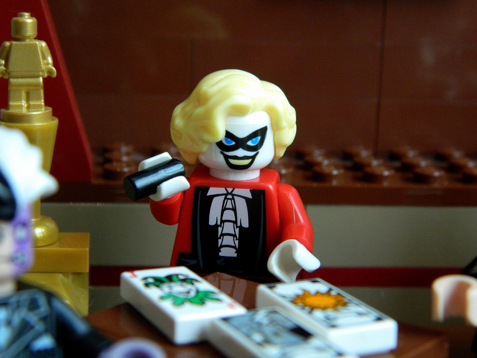 Wallpaper new, York, two, macro, apple, face, up, dark, Penguin, DC