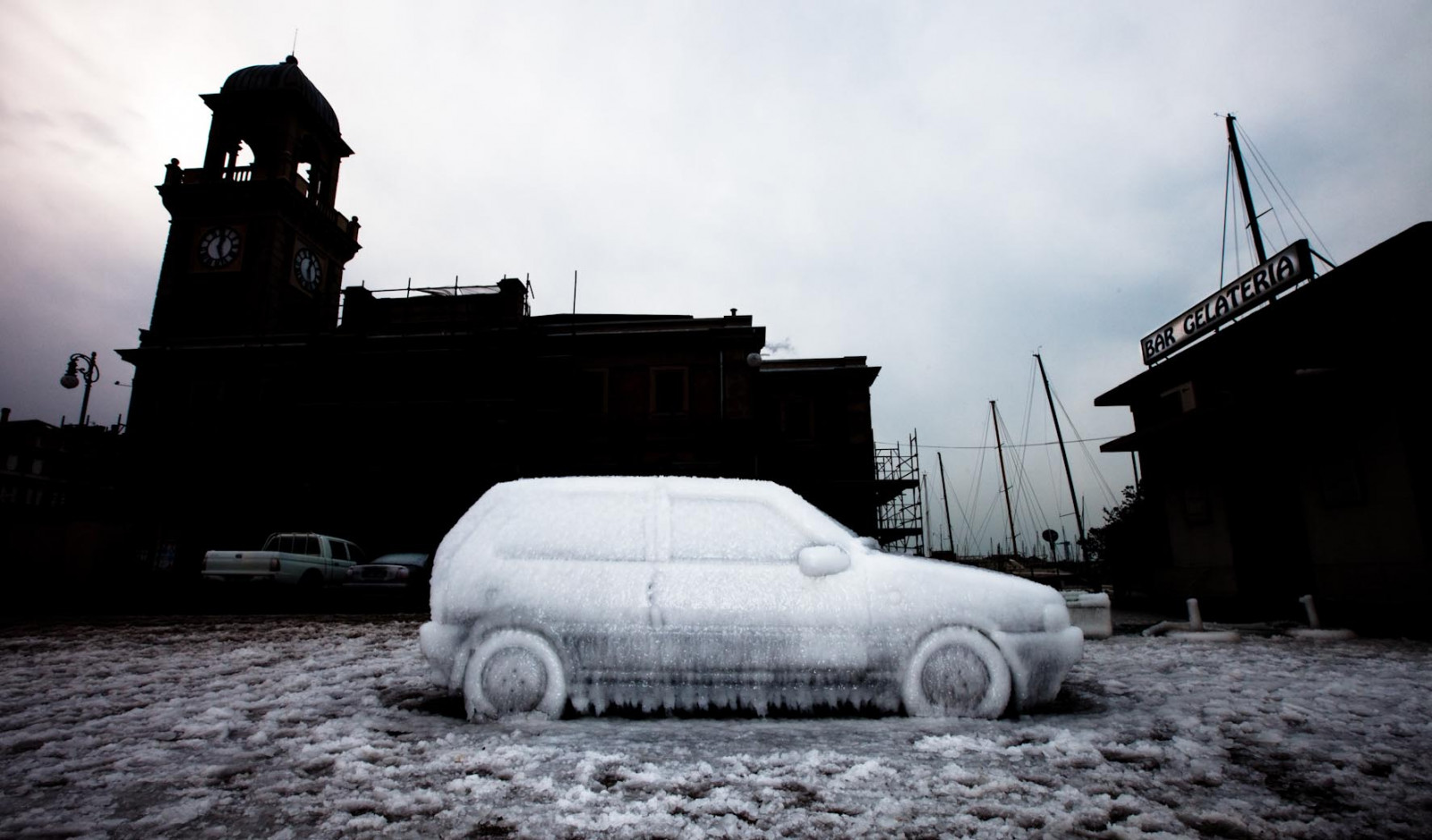 led, FIAT, uno, zmrzlina, Gelateria, bora, Trieste, Polare, Ghiaccio, trst, alpinguino