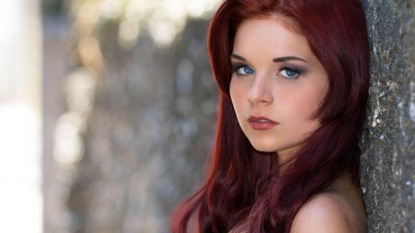 face, women, redhead, model, portrait, nose rings