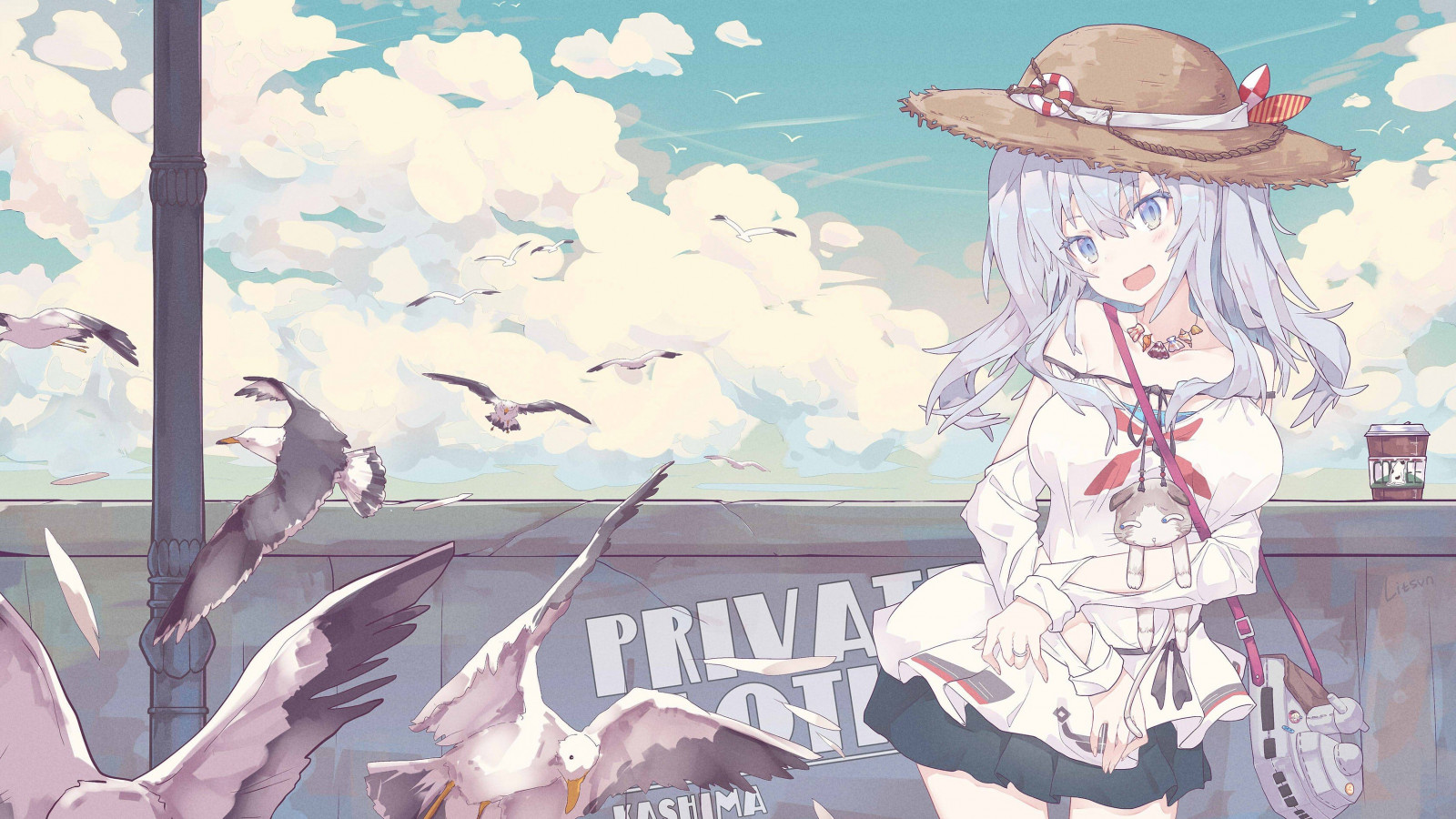 3344x1881 px, anime, summer