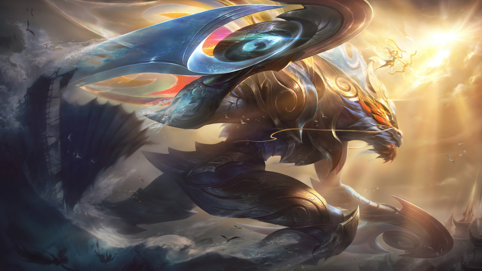Tapety : League of Legends, Lunar Guardian League of Legends, digitální