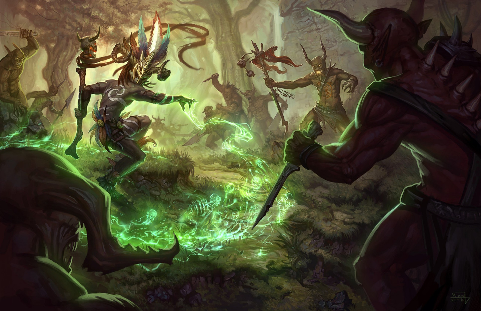 1920x1242 px, diablo, diablo III, digitaalinen taide, fantasiataiteesta, Videopelit
