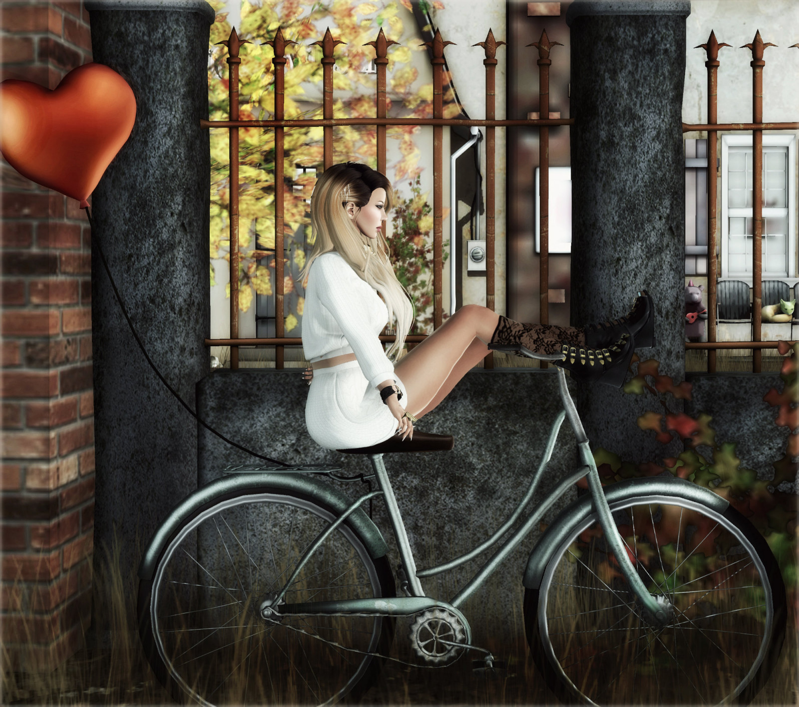 Skov, cykel, vinter, køretøj, magi, blogger, pige, gaver, salg, sluge, rekreation, slink, littlebones, freebies, moncheri, hjælpende, sportsudstyr, jord køretøj, road cykel, Hybridcykel, dressingroomfusion, thewintertrend