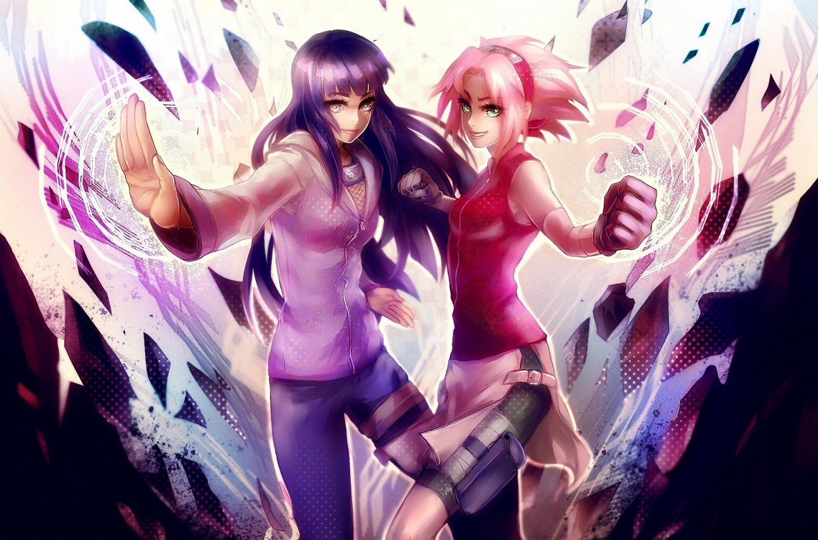 1920x1268 px, anime, Haruno Sakura, Hyuuga Hinata, kunoichi, Naruto Shippuuden