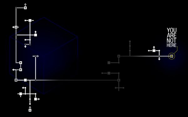 arrows design,video games,map,lines,black background,text