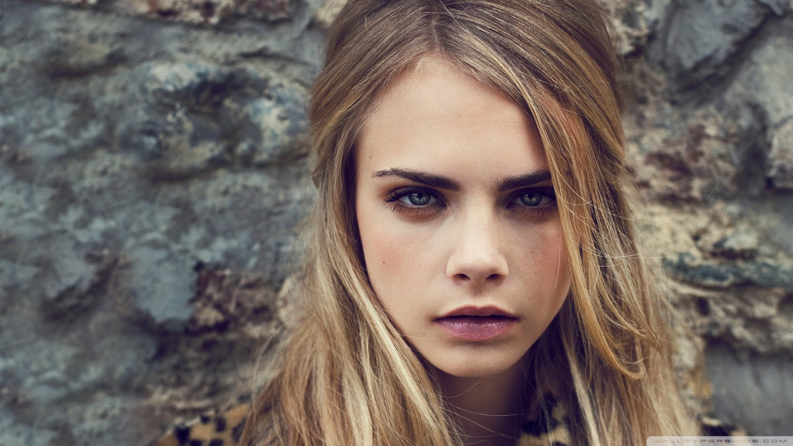 Wallpaper : face, women, blonde, Cara Delevingne, looking at viewer