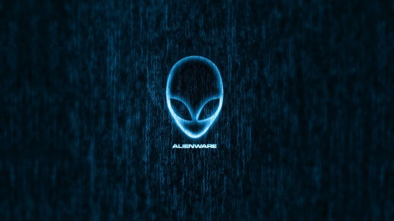 logo, modrý, Alienware, text, kruh, lebka logo, modrý, Alienware, text, kruh, lebka
