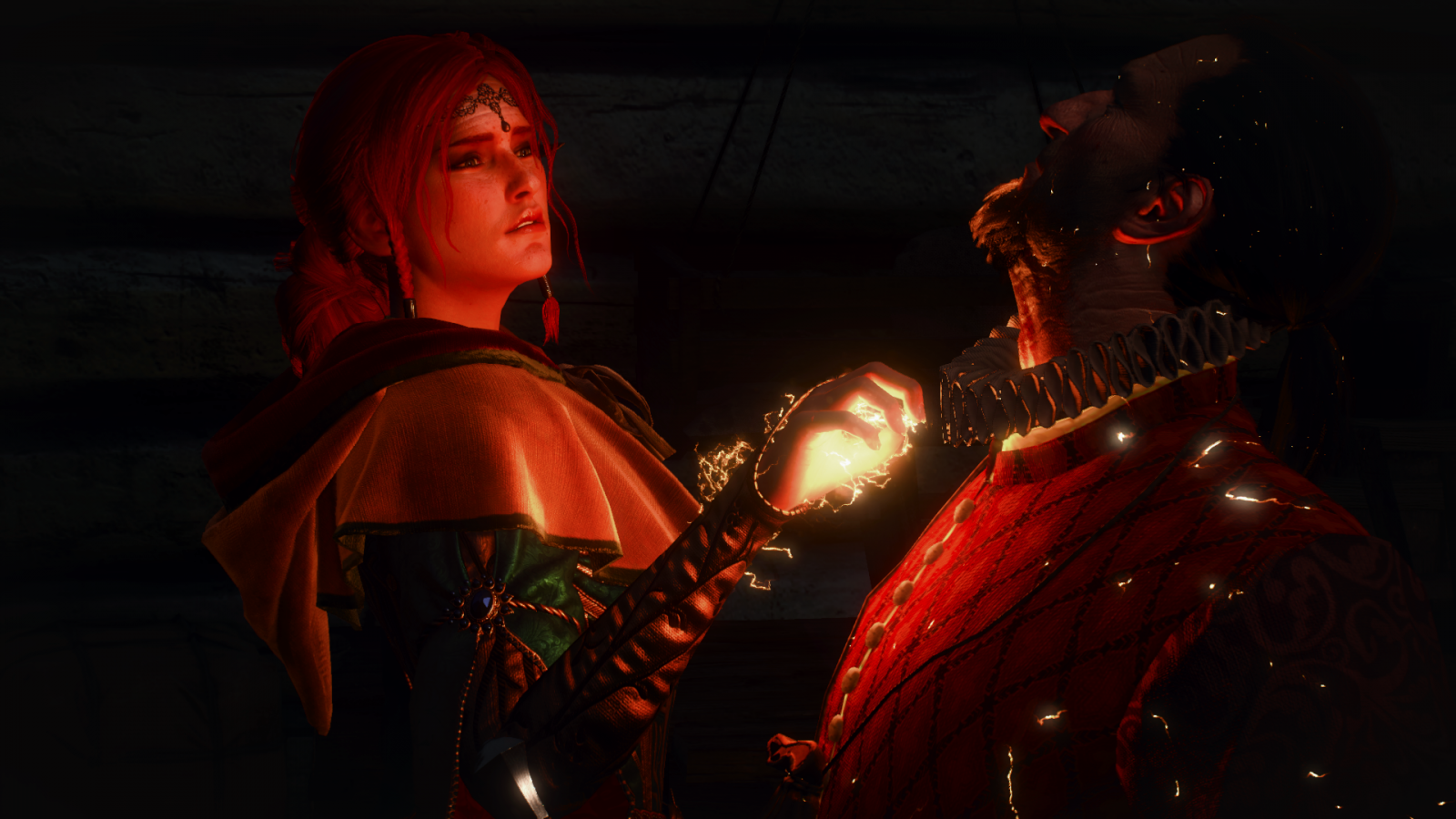 videohry, Červené, Witcher 3 Wild Hunt, fáze, tma, Snímek obrazovky, hudební divadlo, performance