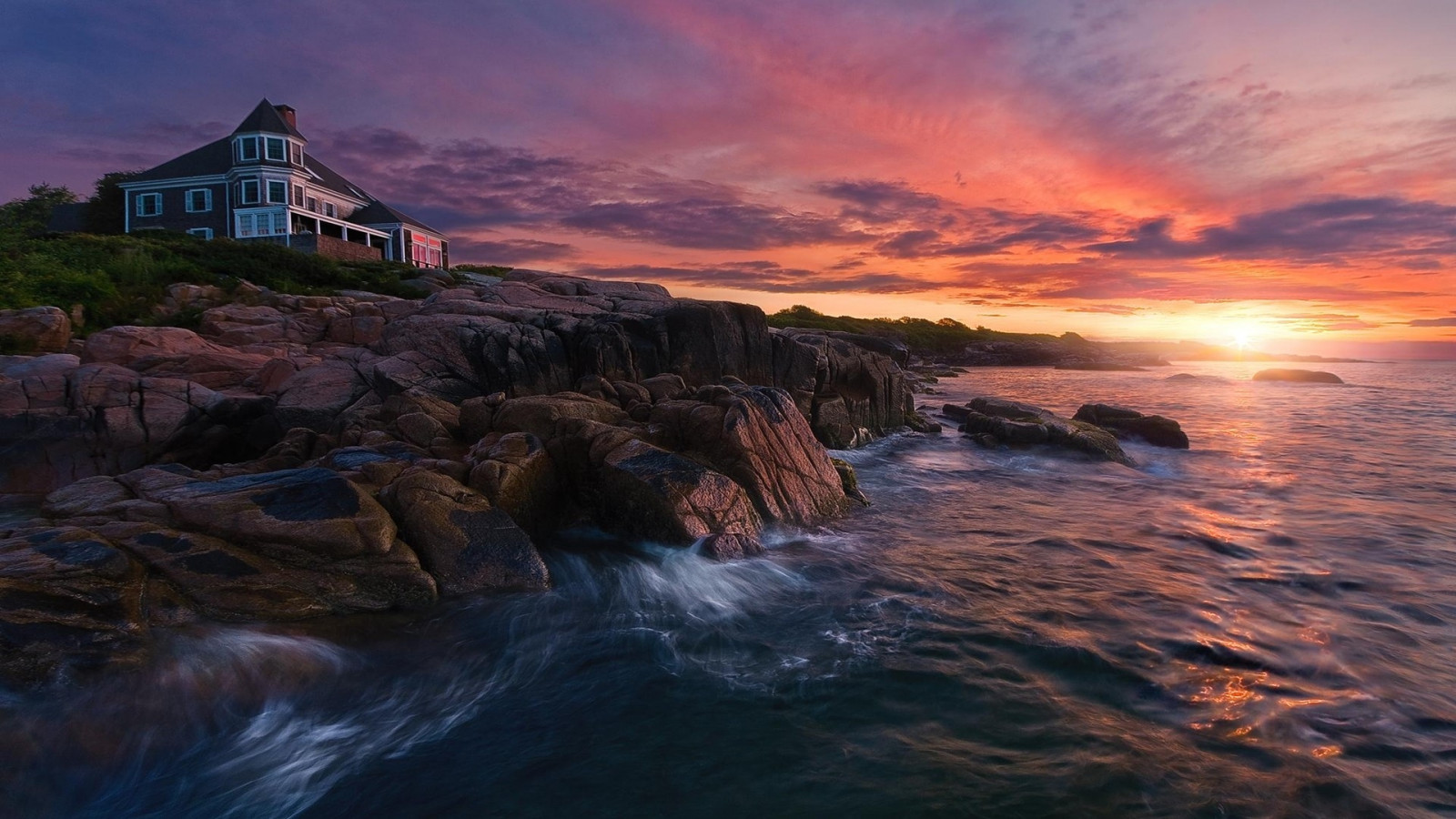 Pôr do sol, mar, baía, Rocha, costa, céu, nascer do sol, tarde, manhã, costa, penhasco, rio, capa, crepúsculo, Terreno, alvorecer, oceano, onda, enseada, Onda de vento