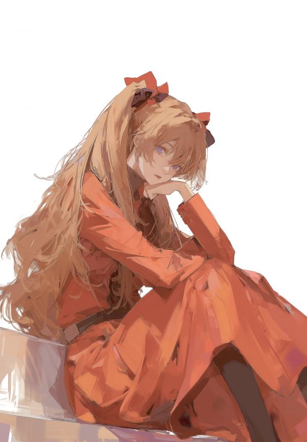 anime girls,anime,digital art,96yottea,Neon Genesis Evangelion,Asuka Langley Soryu