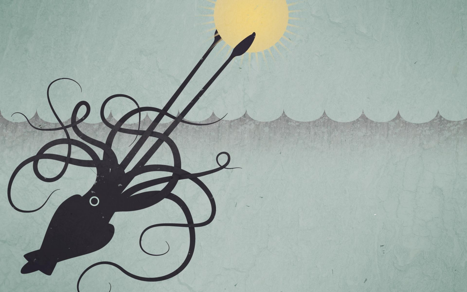 Wallpaper : drawing, illustration, animals, wall, artwork, octopus ...
