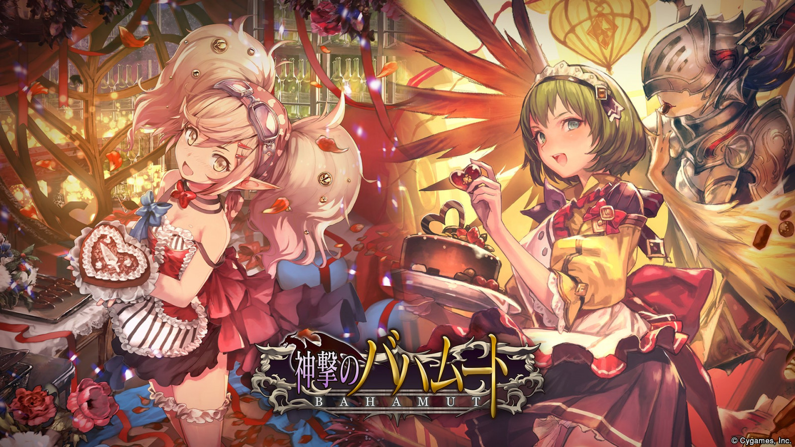 ilustrace, anime, anime dívky, brnění, špičaté uši, komiks, Shingeki žádnou Bahamut