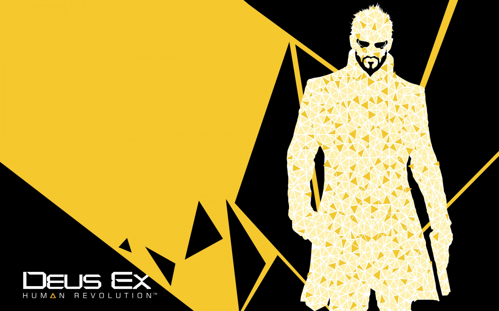 Deus Ex Human Revolution, Adam Jensen, pistole, brýle