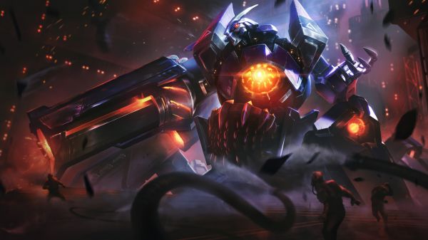 League of Legends,digital art,Riot Games,Mecha League of Legends,Urgot League of Legends,League of Legends Wild Rift