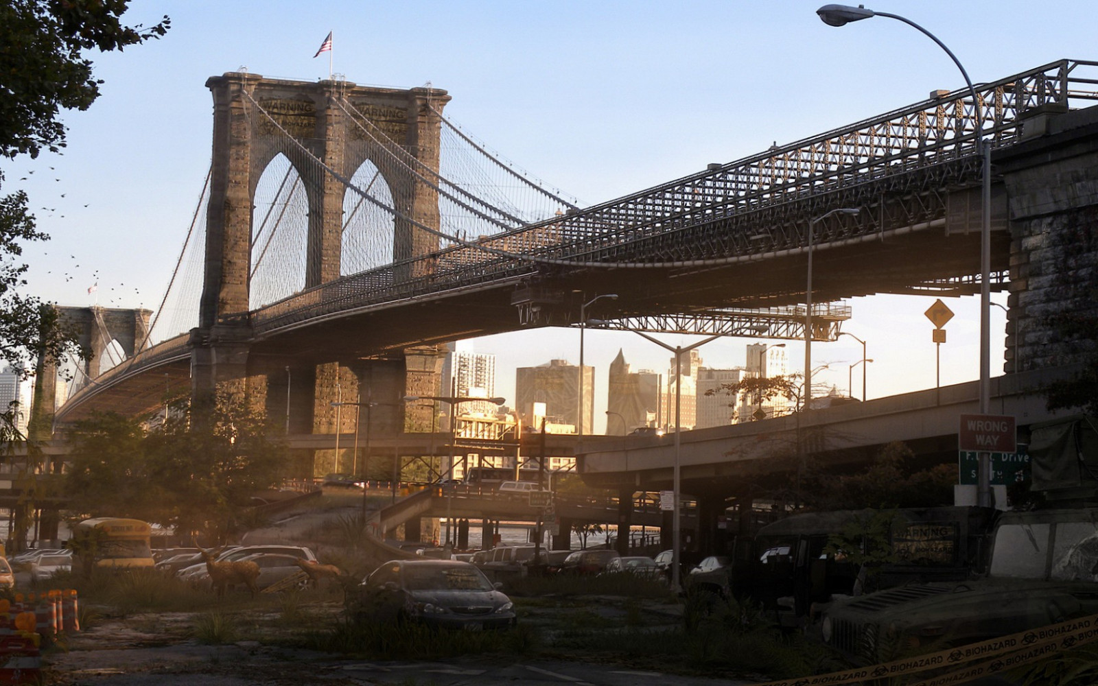 Wallpaper : 1680x1050 px, apocalyptic, bridge, new, post, quarantine ...